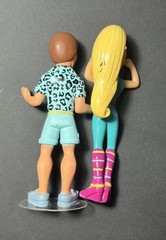 DISNEY TOY STORY BUDDY PACK WORKOUT BARBIE & KEN PVC FIGURE CAKE TOPPER 2.5”