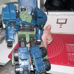 Hasbro Transformers Megatron Decepticon Transforming Rhino Figure 9in Blue Green