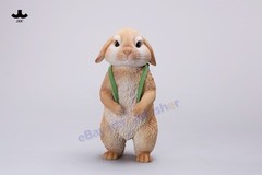 JXK 1/4 Lop Rabbit Animal Pet Simulation Statue Painted 4 Color 10.5*16.5*12.5cm