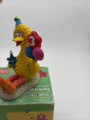 Vtg Sesame Street Big Bird Birthday PVC Figure 3 Years Gums 2005
