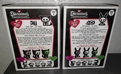 Skelanimals Jack The Rabbit & Kit The Cat Vinyl Figures Hasbro Series 1🐾 🆕️🖤