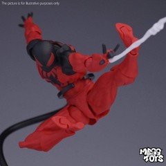 US!! Mess Toys Symbiote Parker Venom Black Red Spider-man Action Figure Box Gift
