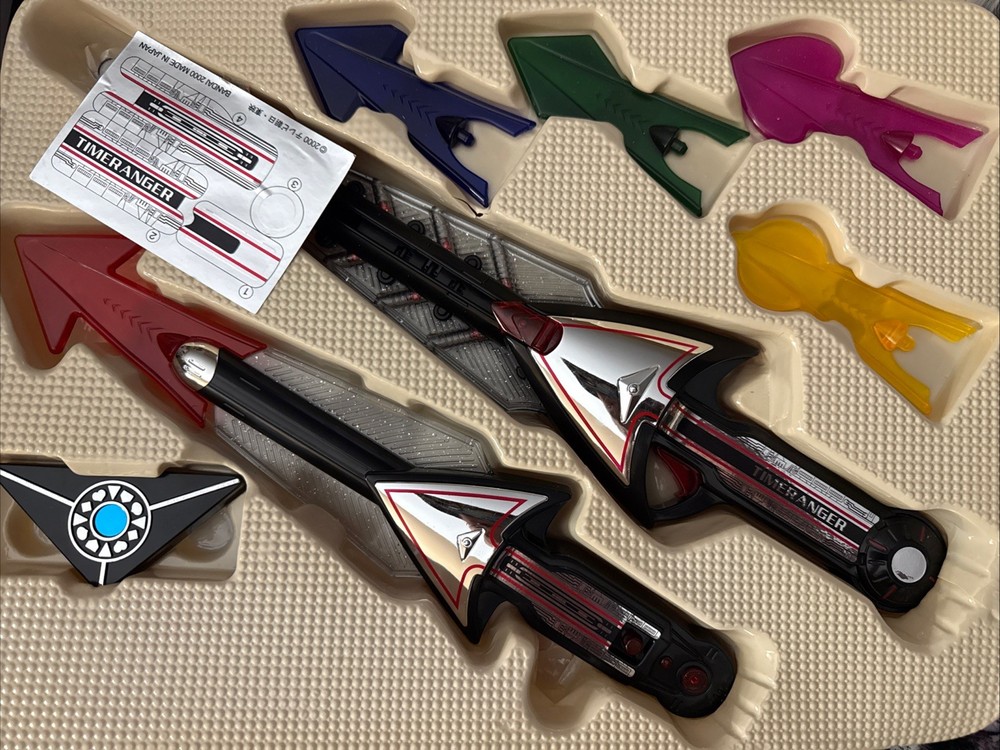 BANDAI Power Rangers Time Force Timeranger Double Vector Set DX Weapon Japan
