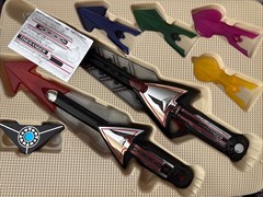 BANDAI Power Rangers Time Force Timeranger Double Vector Set DX Weapon Japan