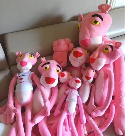 60cm~180cm Pink Panther Plush Doll Toys Kawaii Peluche Pantera Rosa Adorable KO