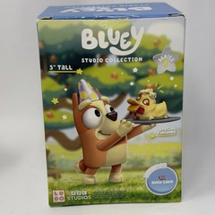 Disney Bluey Studio Collection Series 1 Duck Dessert Cake Bingo 5” Figurine NEW