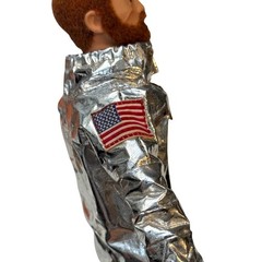 Vintage 1964 GI Joe Adventure Team Astronaut Space Walk Figure Red Flocked Hair