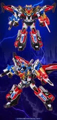 Metal Cardbot W Grand Blue Leon Blue Cop W Blaion Transforming Robot Car Toy Set