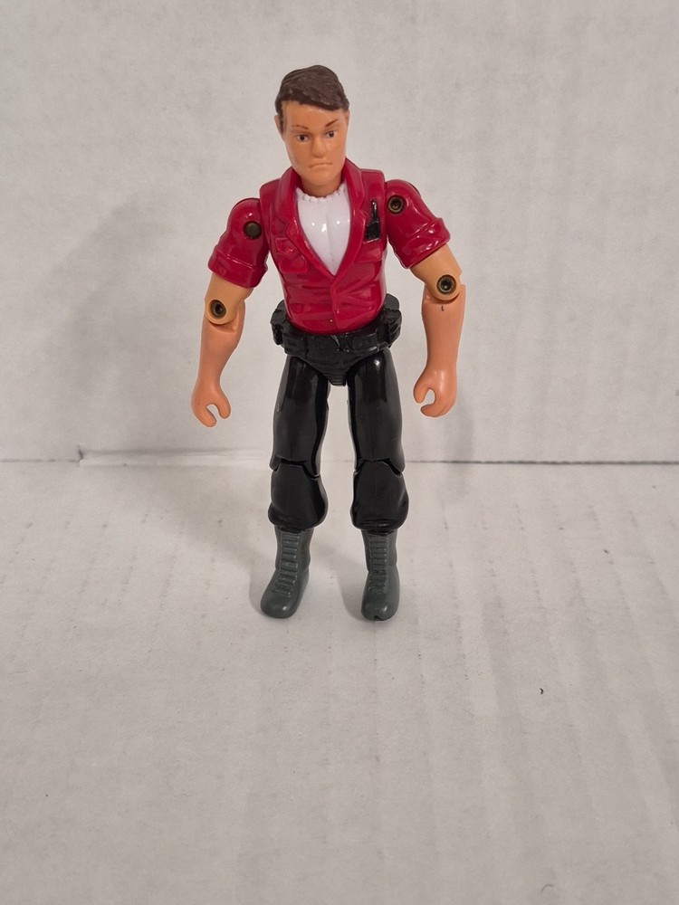 Maisto Adventure Wheels Action Figure 3.75” GI JOE KO Motorcycle Rider Red Vest