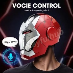 US AUTOKING Iron Man MK5 1:1 Helmet Wearable Voice-controlled Mask Cosplay Prop