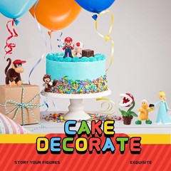48 pcs Set Super Mario Figures Toy Action Figures Mario 2-5.5 CM Cake Topper