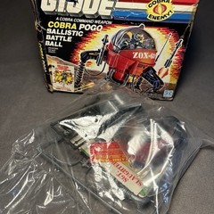 GI JOE Cobra Pogo 1987 Original Parts Bag Sealed Unopened Hasbro Vtg Open Box