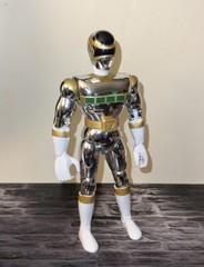 Mighty Morphin’ Power Rangers Talking Silver Ranger In Space 1998 Bandai WORKS