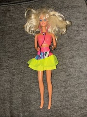 Vintage 1966 Mattel Dr Barbie Stethoscope Blonde Hair Blue Eyes Doll Indonesia