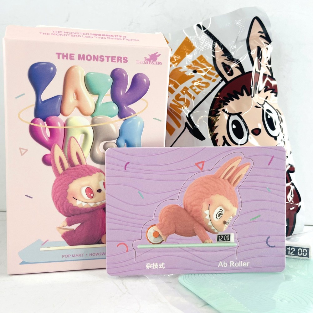 POP MART x Labubu The Monsters Lazy Yoga Series Figure Dolls Toy – Ab Roller
