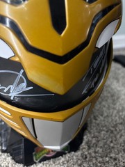Power Rangers White Ranger Helmet Signed by Jason David Frank