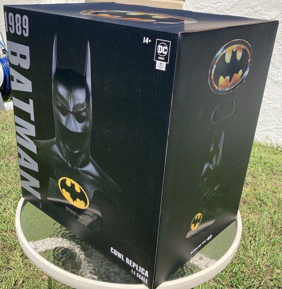McFarlane Toys DC Direct Batman 1989 Classic Cowl Replica 1:1 Scale New Sealed