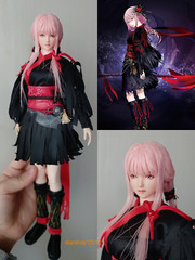 1/6 Yuzuriha Inori Cosplay Girl Obitsu Head Sculpt For 12″ Female PH UD LD Doll