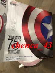 US Ship!!! Marvel 75th Anniversary Limited Captain America 1:1 Full Metal Shield