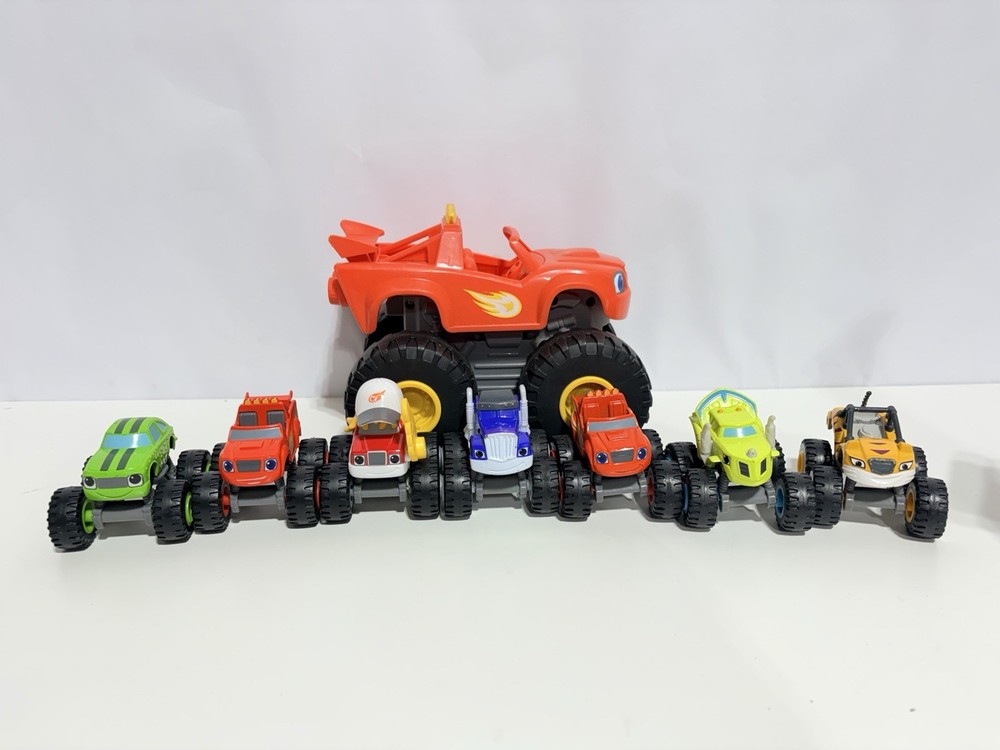 Nick Jr Blaze And The Monster Machine Diecast Car Lot Talking Monster Truck