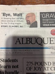 Breaking Bad’s Walter White Obituary Full Newspaper – Albuquerque Journal