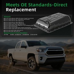 Transmission Oil Pan with Drain Plug, for Toyota Tacoma, for Tundra, for 4Runner