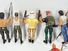 1985 Coleco Rambo Force of Freedom Action Figures Lot w/ Accessories
