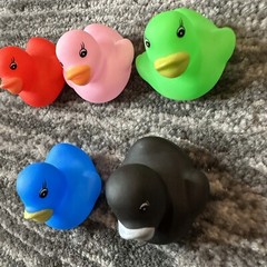 Rubber Duck Mini Lot Of 5 Decor Car Home Office Cute Ornament Cute Ducky 1.25 in