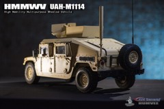 GO-TRUCK 1/6 Scale Heavy Armored HMMWV UAH-M1114 Car Model For 12” INSTOCK New
