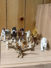 Lot of 12 Mixed Realistic Animal Figure Toys – Schleich, Mojo, Terra by Battat