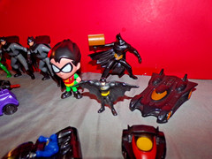 Batman Assorted Random Lot of Fastfood Batmobiles & Batman Figures Joker & More