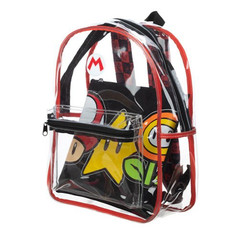 Super Mario Transparent Backpack Clear 16″ School Bag