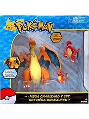 Pokemon Mega Charizard X Exclusive Figure 3-Pack Set Tomy 2016 New
