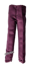Mezco One:12 Golden Age The Joker – BLACK PINSTRIPED PURPLE DRESS PANTS 1/12