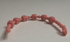 Vintage My Little Pony Pink And White Baby Necklace Accessory Twins G1 Ponies