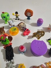 Bag Of Small Toys Bulk of PVC & Plastic Figures Toy Modern, Barely Played With