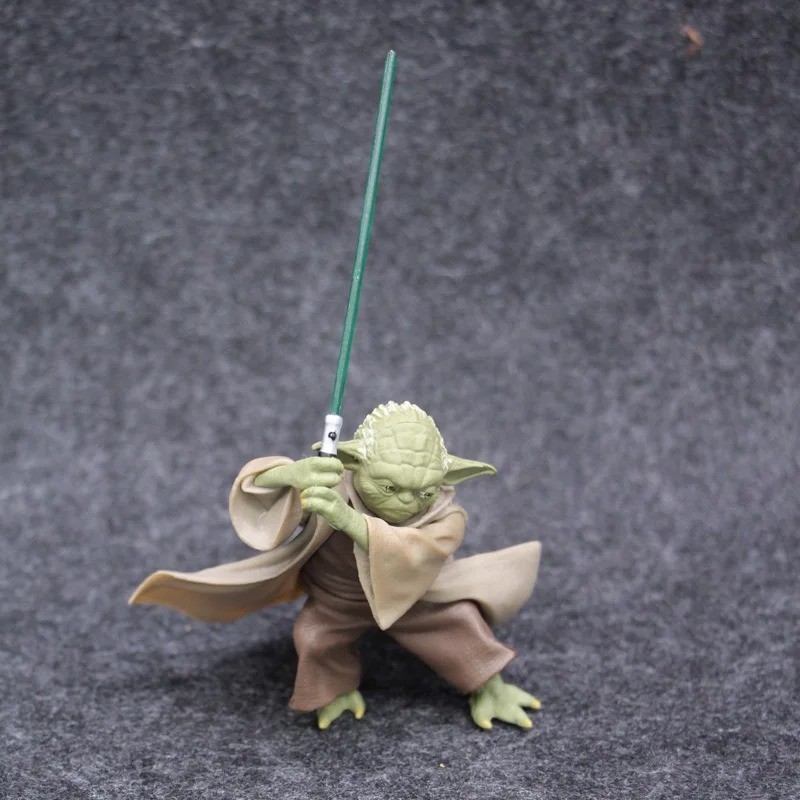 Star Wars Mandalorian Master Yoda with Sword Action Figure Toys