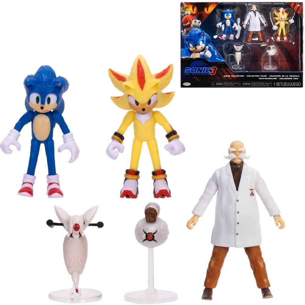 Sonic 3 Movie Action Figures 2.5-Inch Movie Collector Toy Figure Multi-Pack, …