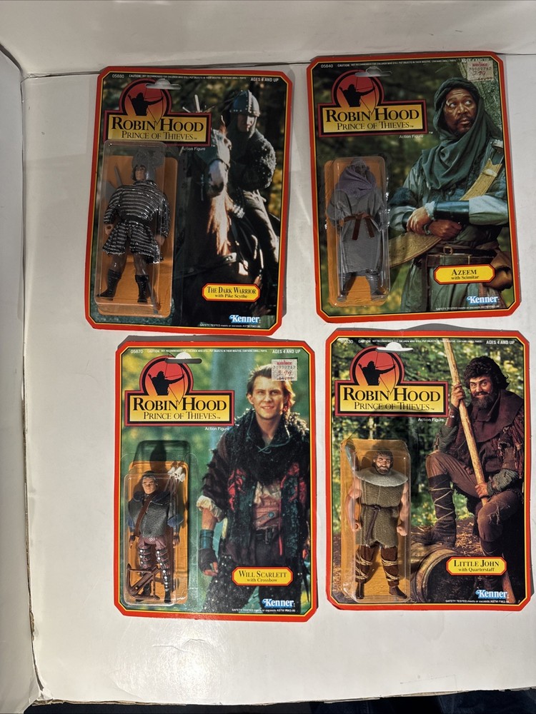 Robin Hood Action Figures 1991 Lot Of 4 Kenner Vintage