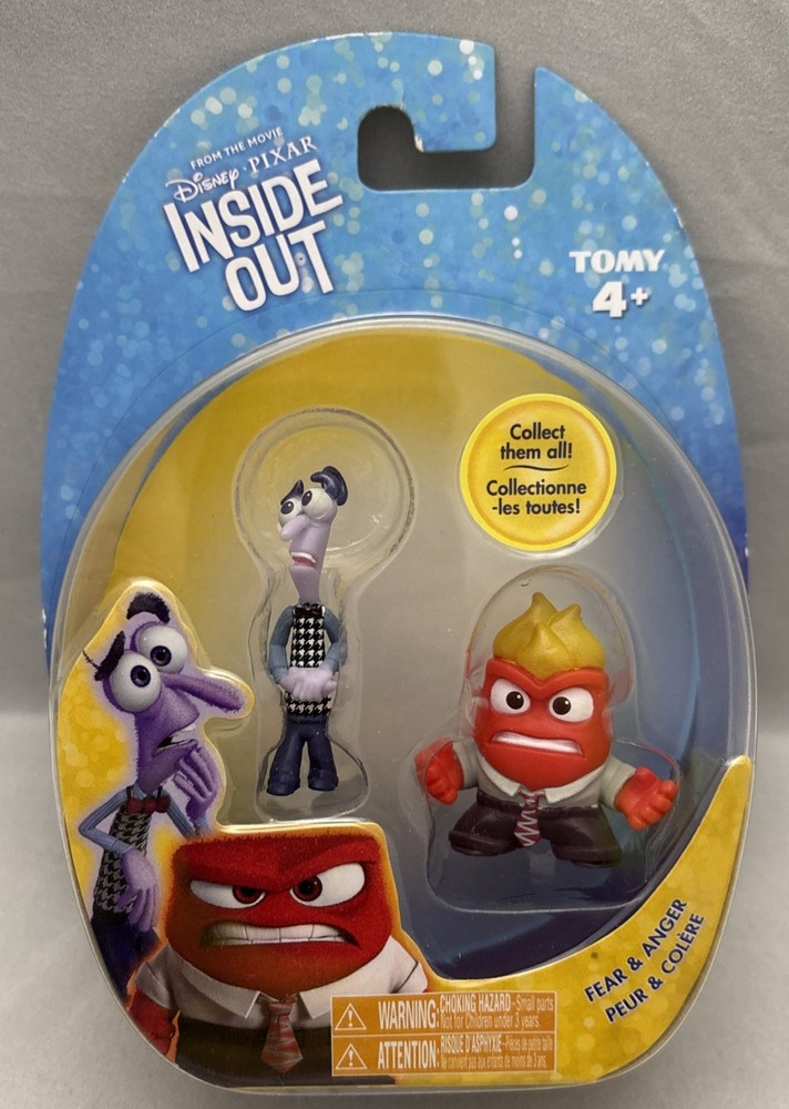 Pixar Disney Inside Out Mini Figures Fear & Anger – 2 Pack
