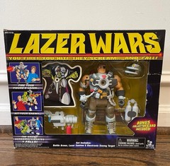 1998 Toy Island Lazer Wars Howard Brett & Colonel Chance Action Figures RARE NEW
