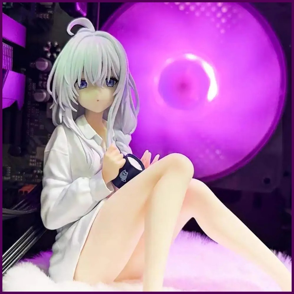 11cm The Journey Of Elaina Elaina Sitting In Pajamas Anime Girl Figure Model