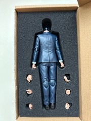 1/12 scale Male Figure Set with Non-detachable Suit Blue For 6″ SHF MAFEX Head
