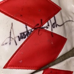 SIGNED BY AUSTIN ST JOHN – VTG ORIGINAL MMPR POWER RANGERS GLOVES RED RANGER