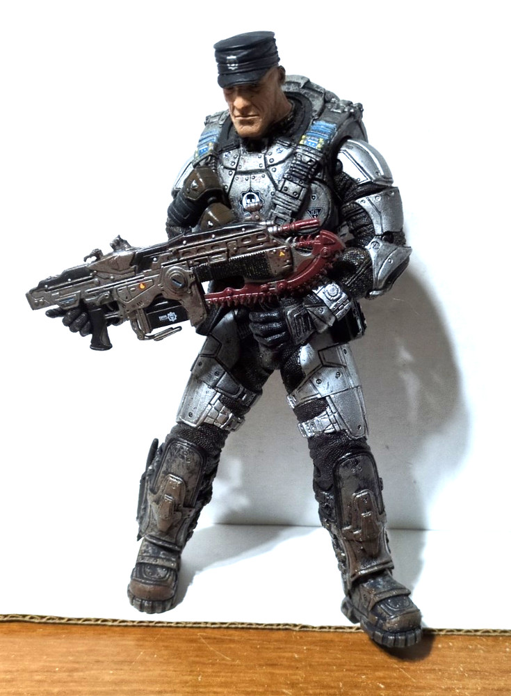 Gears of War 2 Colonel Victor Hoffman 2008 NECA 7″ Figure Loose