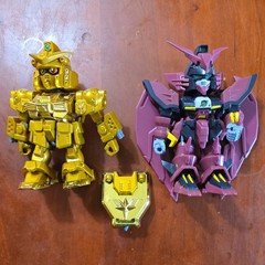 Gundam Superior Defender SD Wing Epyon & Gold Captain Gundam Action Figure