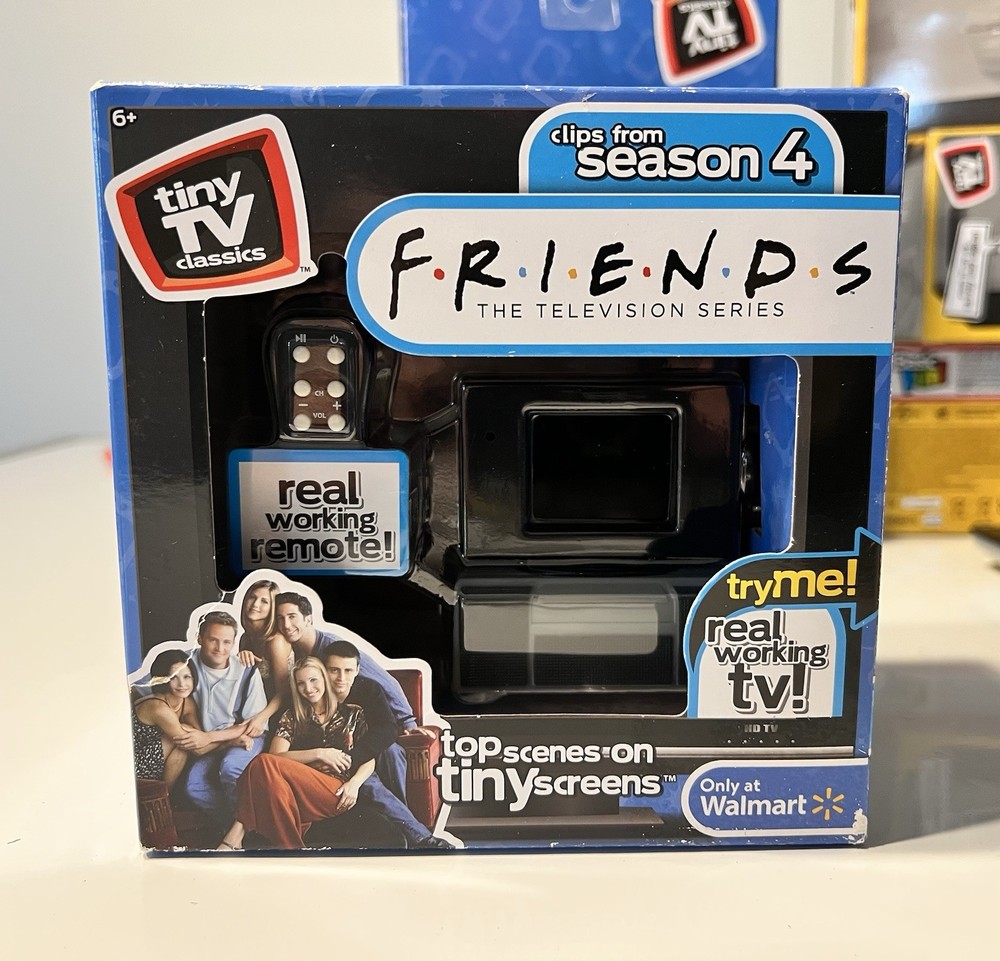 Tiny TV Classics Friends Clips From Season 4 Mini TV w/Remote NIB READ