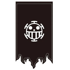 One Piece Anime Flag Luffy Chopper Law Polyester Cartoon Home Decor