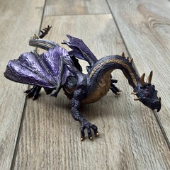 Safari Ltd Midnight Moon Dragon Purple and Gold Mythical Fantasy Toy Figure 2008