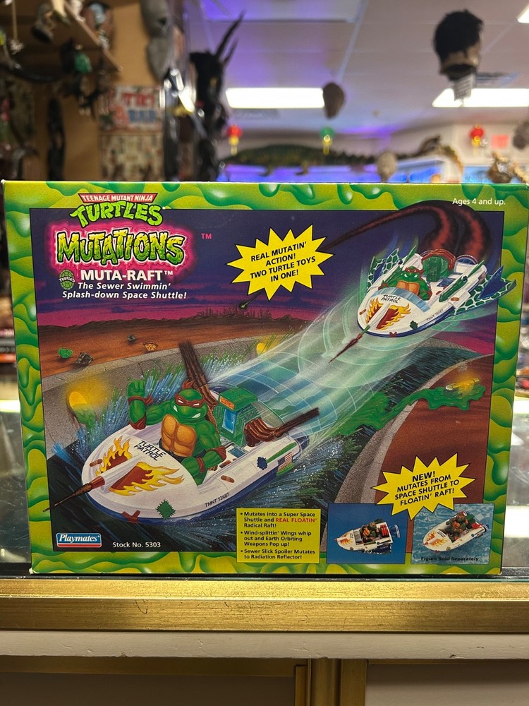 Vintage Playmates Teenage Mutant Ninja Turtles mutations MUTA-RAFT NIB sealed